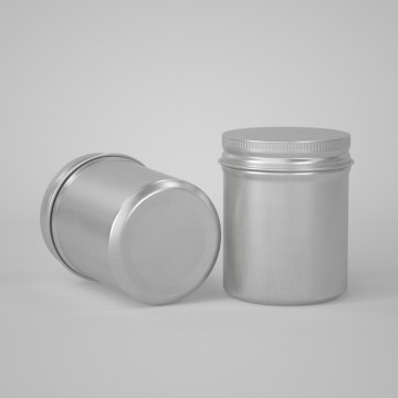 60ml Food Grade Tea Candy Metal Aluminum Can with Seamless Screw Cover