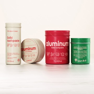 Custom Wholesale Toothpaste Tablets in Aluminum Jars - Ready Stock