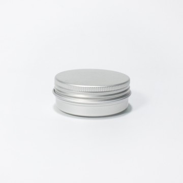 30ml Tin Can with Screw Recycled No Rust Packaging Container Lip Balm Cosmetic Cream Aluminum Jar