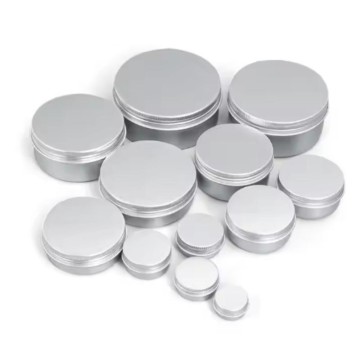 5ml 10ml 20ml 30ml 50ml 60ml 80ml 100ml 150ml 200ml Round Aluminum Cosmetic Tin Container Metal Aluminum Jar