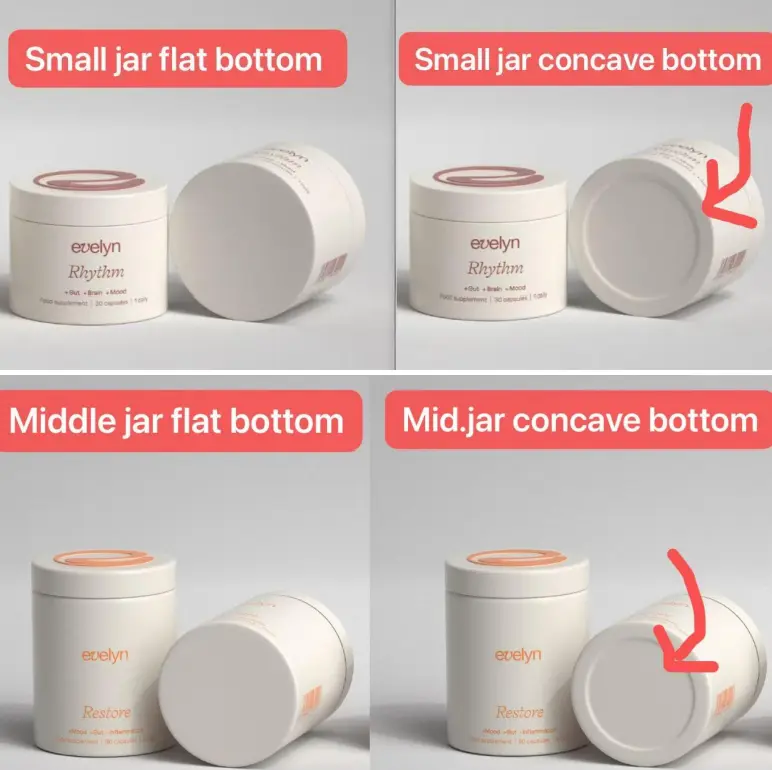 MERRYNEWON: New Concave-Bottom Aluminum Jars (Free Bulk Adaptation)