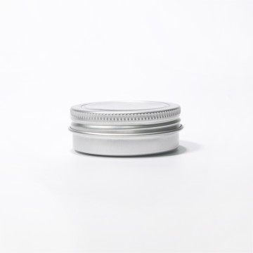 30ml Cylinder Tin Packaging Lip Balm Jar Metal Storage Tin with Window Aluminum Tin