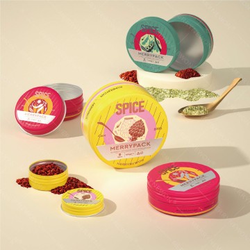 Tins Metal Empty Powder Container