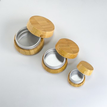 Custom Aluminum Cans with Bamboo Exteriors for Cosmetics
