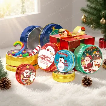 wholesale Christmas gift box candy jar 60ml-150ml