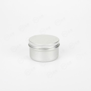 50ml Packaging Tin Can Boxes for Cream Round Metallic Container Jar