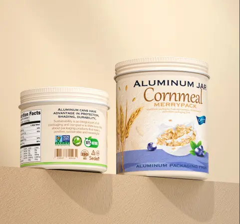 oatmeal aluminum jars