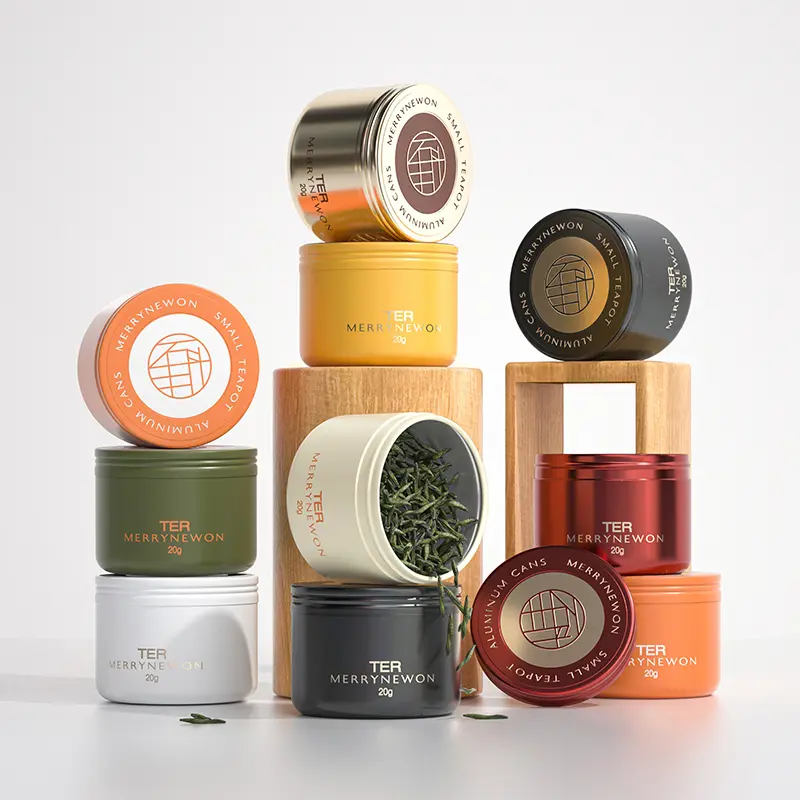 Custom Luxury Aluminum Tea Jars for Gift