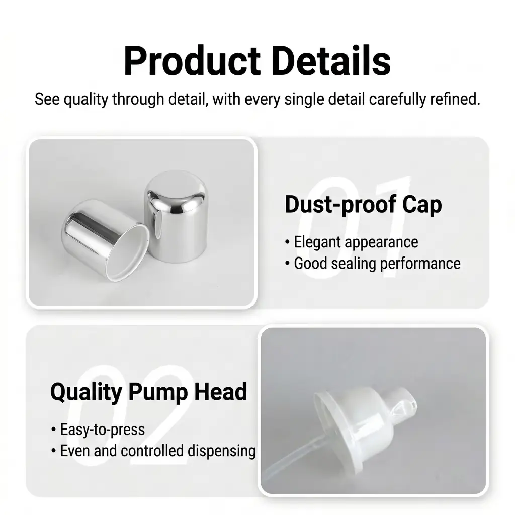 factory direct glass cosmetic bottles