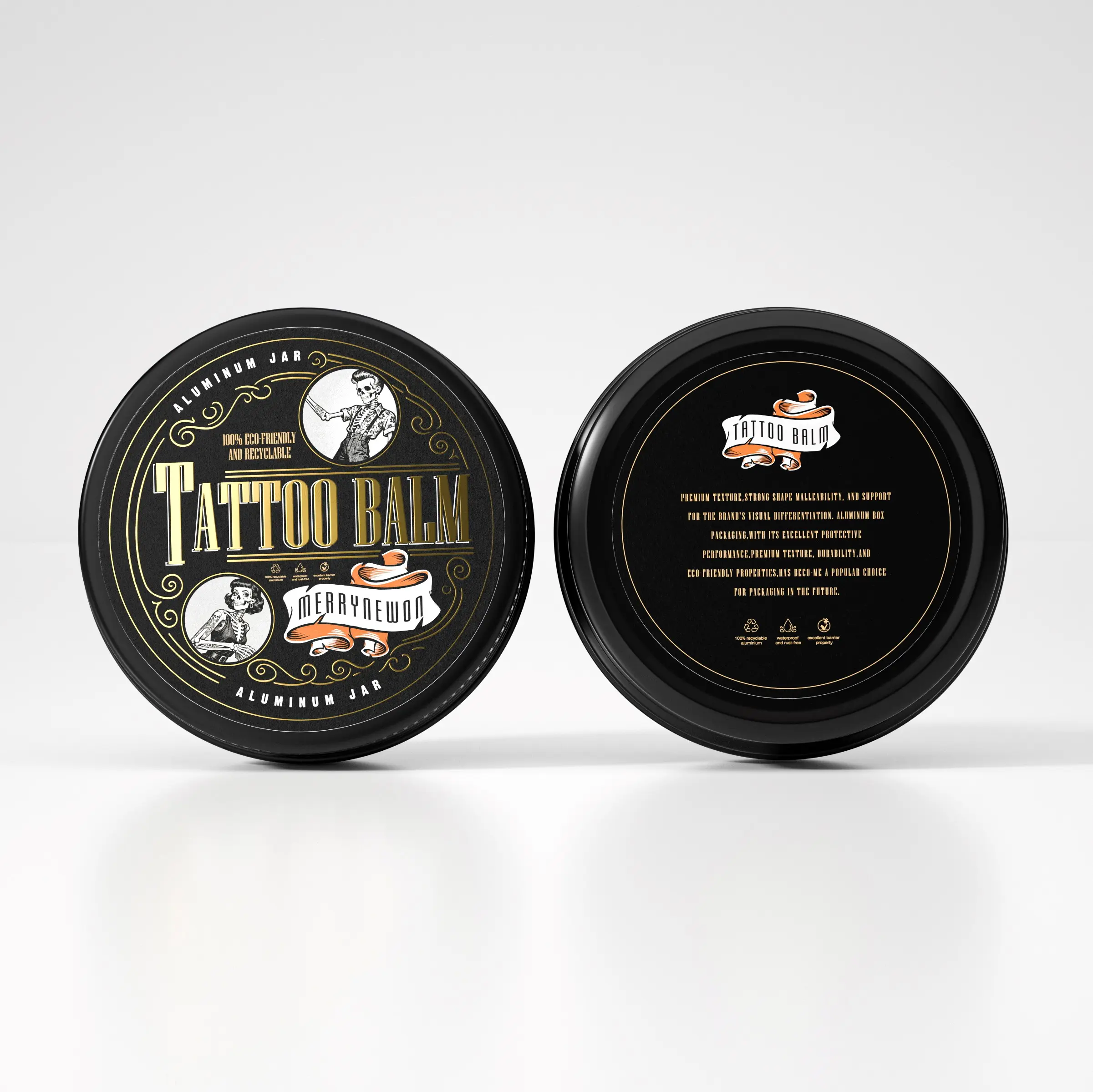 tattoo paste aluminum jar