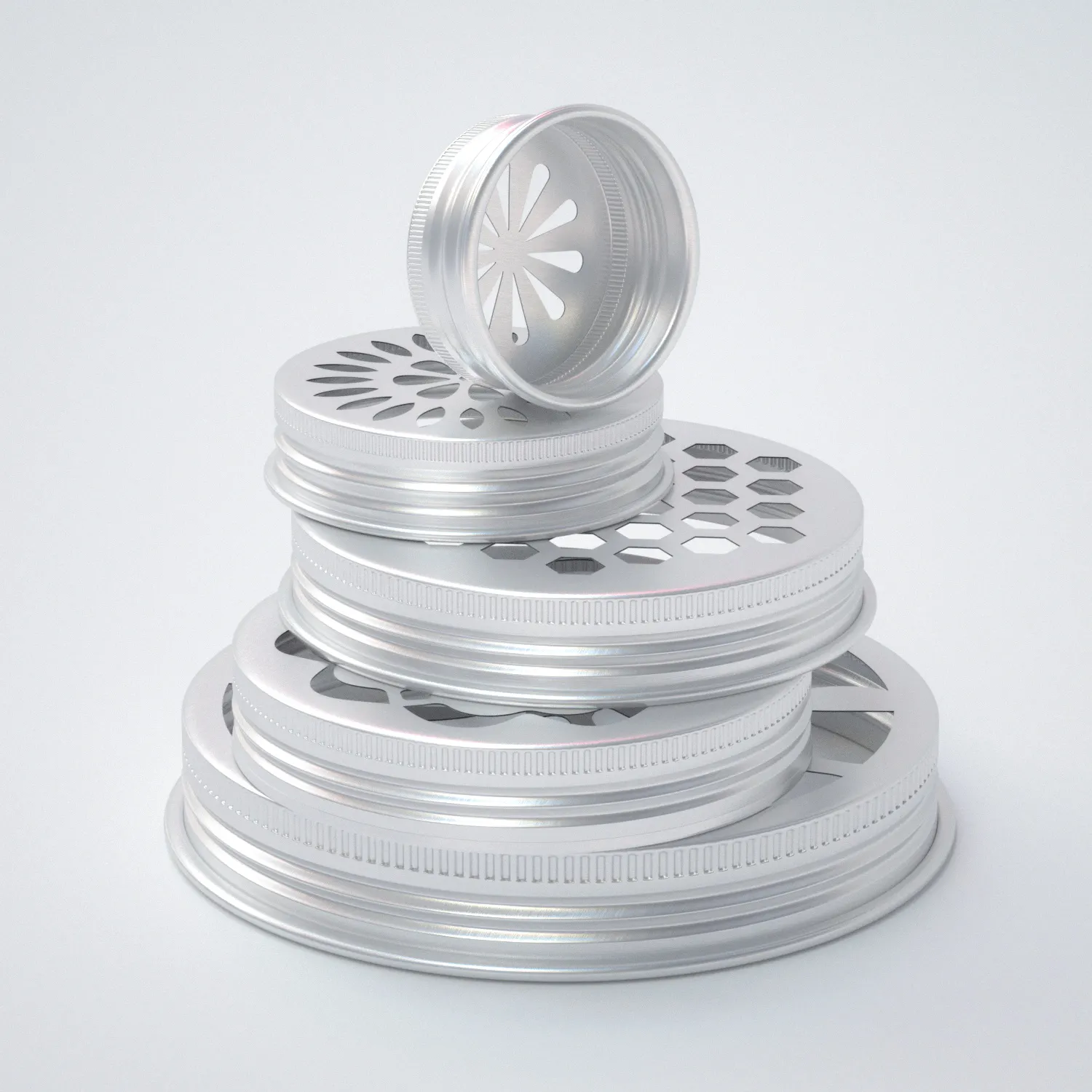 High-quality customized screw caps for aluminum glass bottles