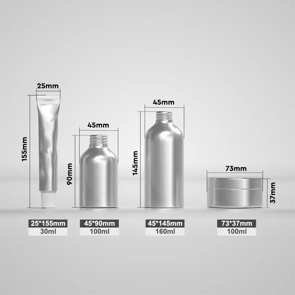 refillable aluminum packaging