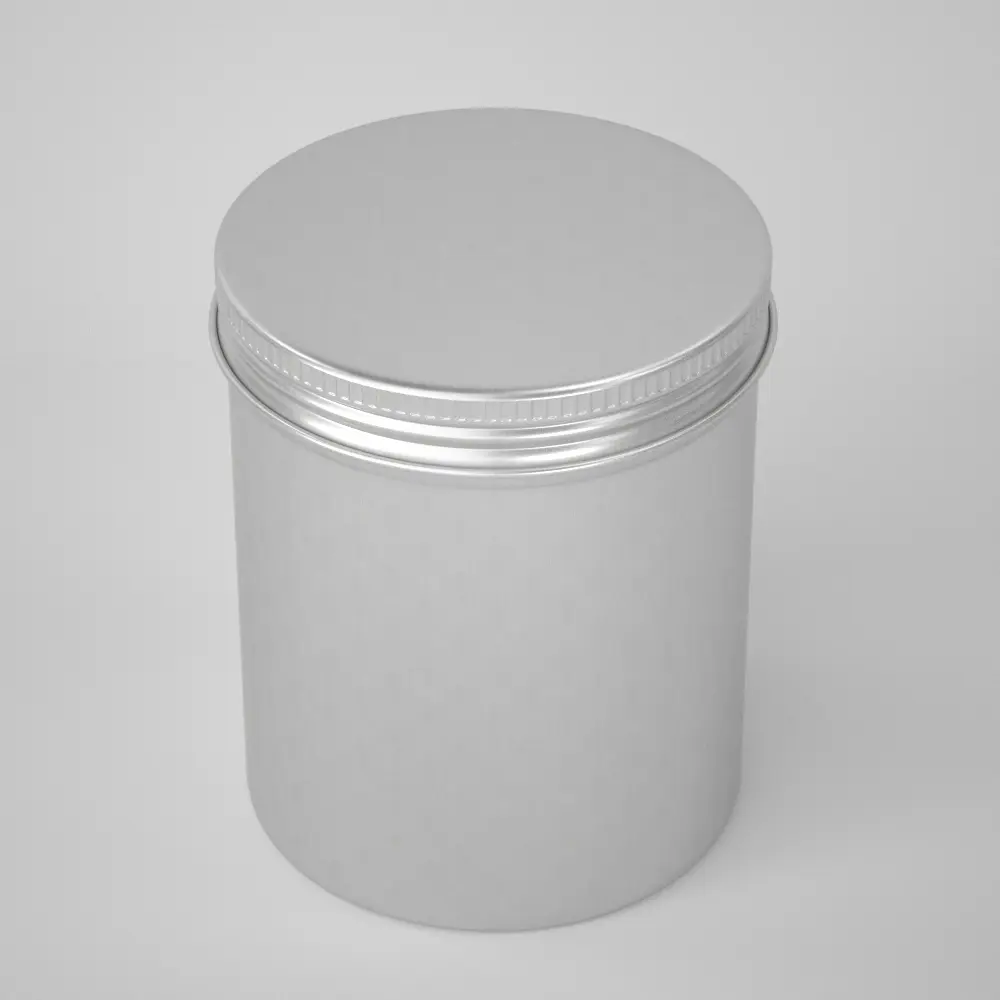 500mL Aluminum Cylinder Container Food Grade Loose Tea Aluminium Jar
