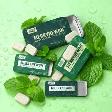 custom Slide-to-Open Tin Box for Dental-Specific Chewing Gum