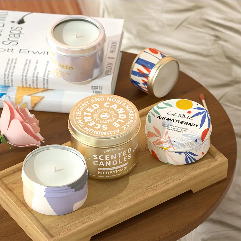 Custom Printed Aluminum Jars for Candle Packaging