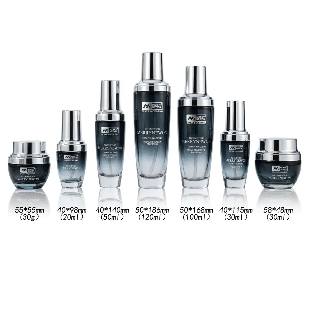 skincare glass bottle
