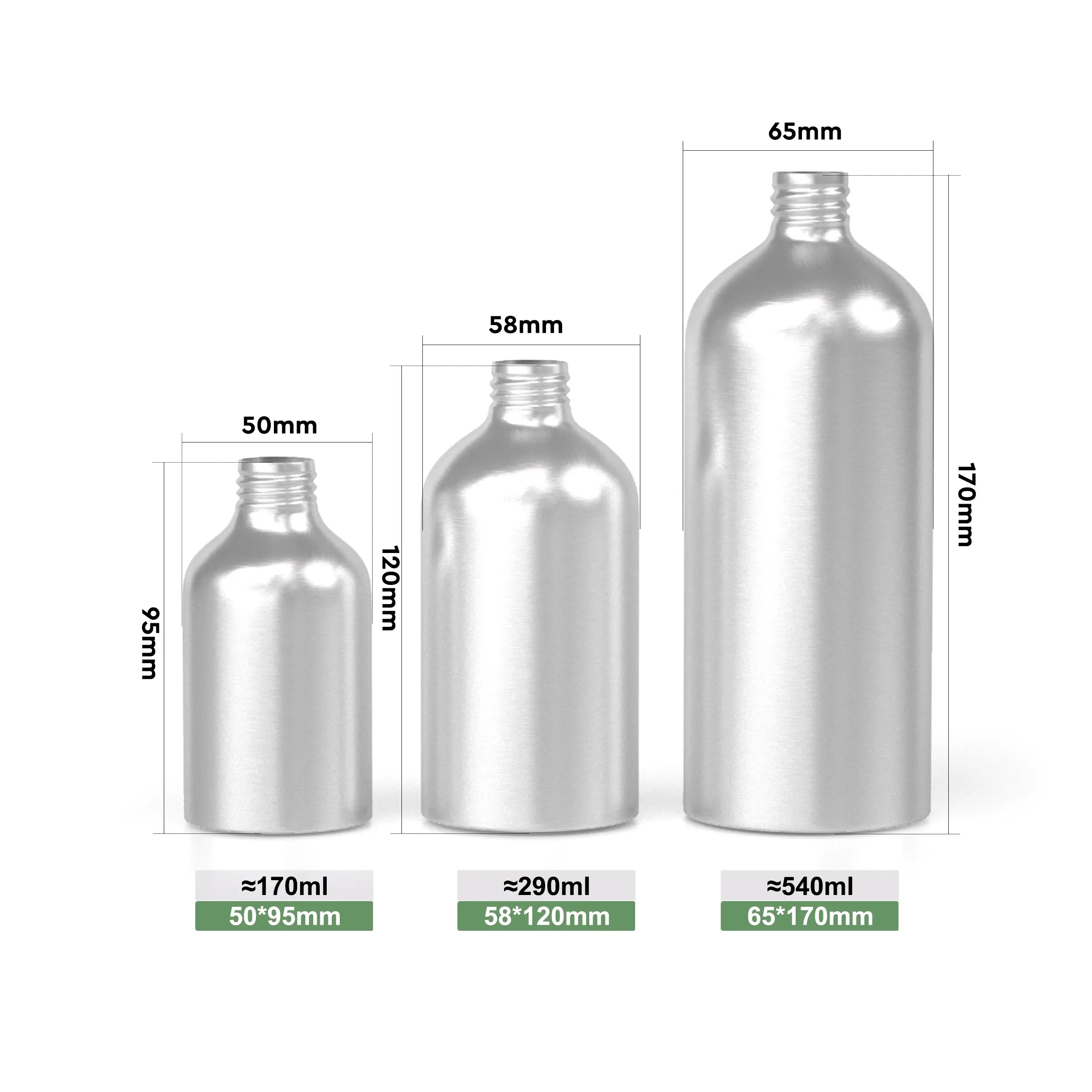 silver aluminum bottle
