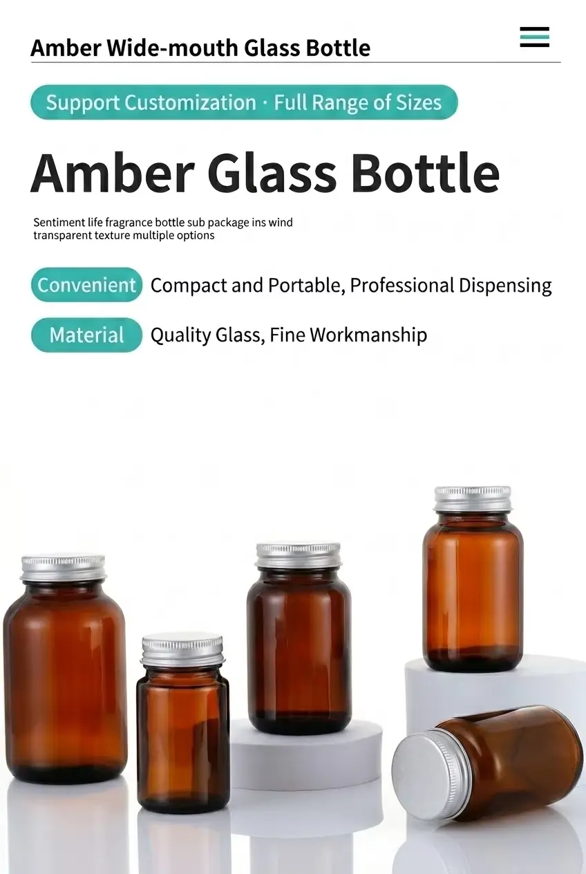 glass jars for supplements
