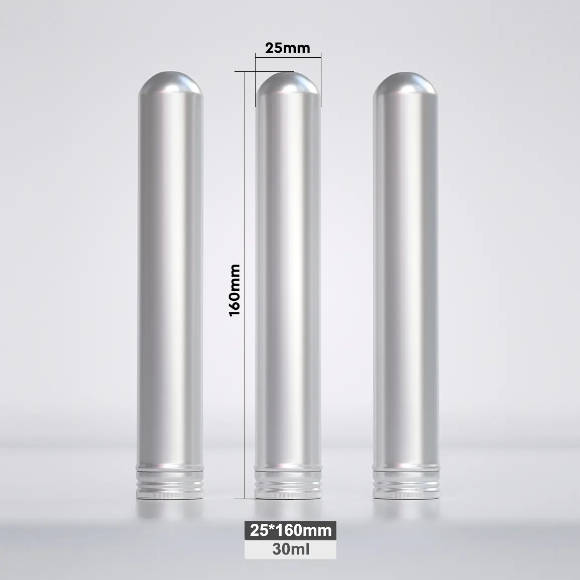 Silver cigar aluminum packaging