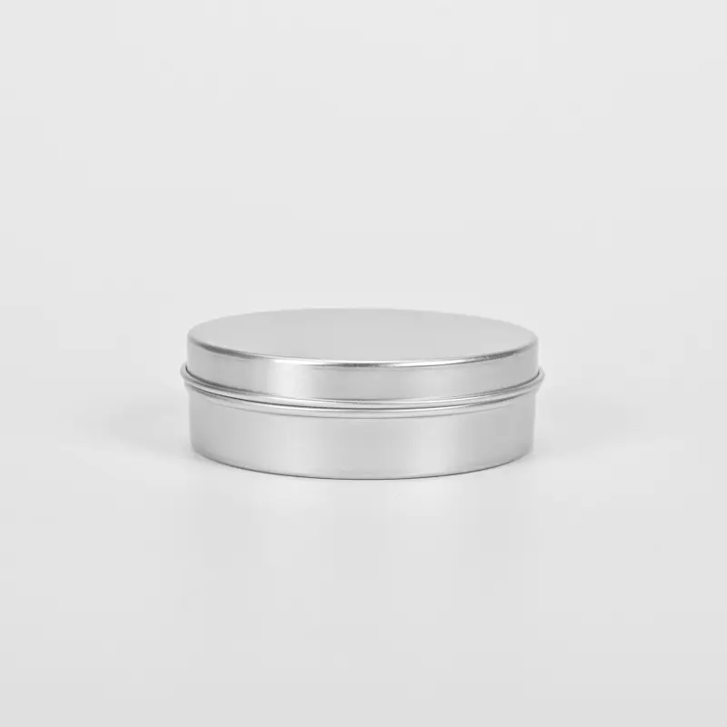 80ml Aluminum Cosmetic Packaging Container Aluminum Tin Jar with Lids