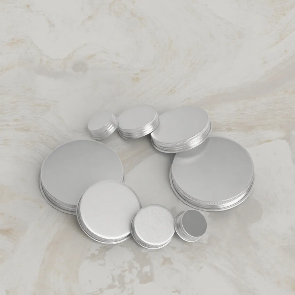 Recyclable silver aluminum screw cap.webp