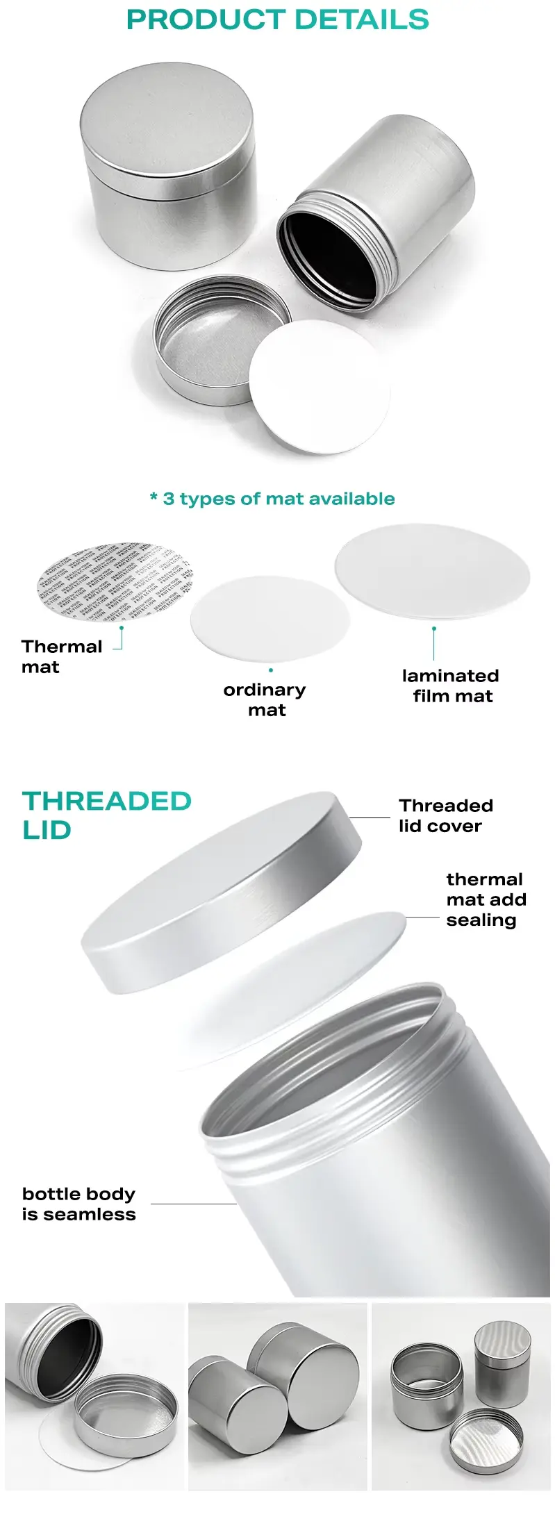 the details of aluminum jar