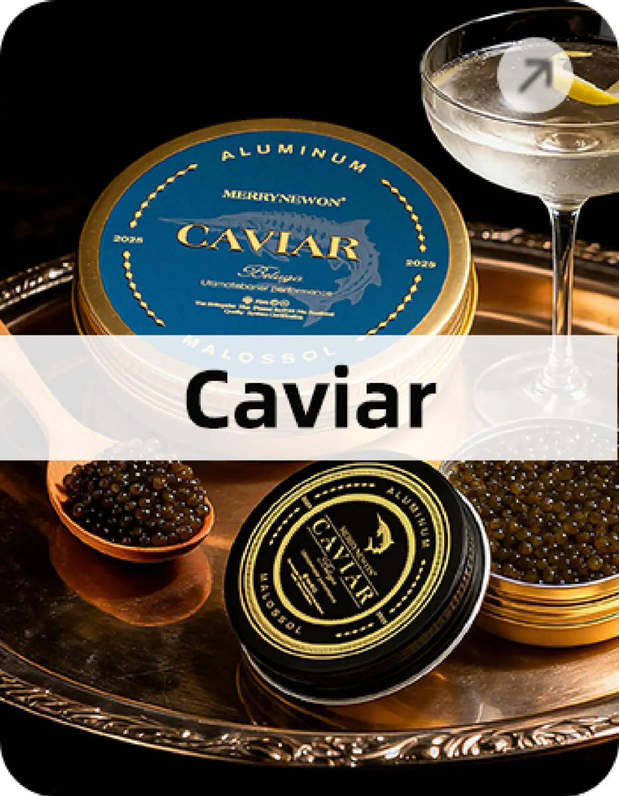 caviar aluminum jar