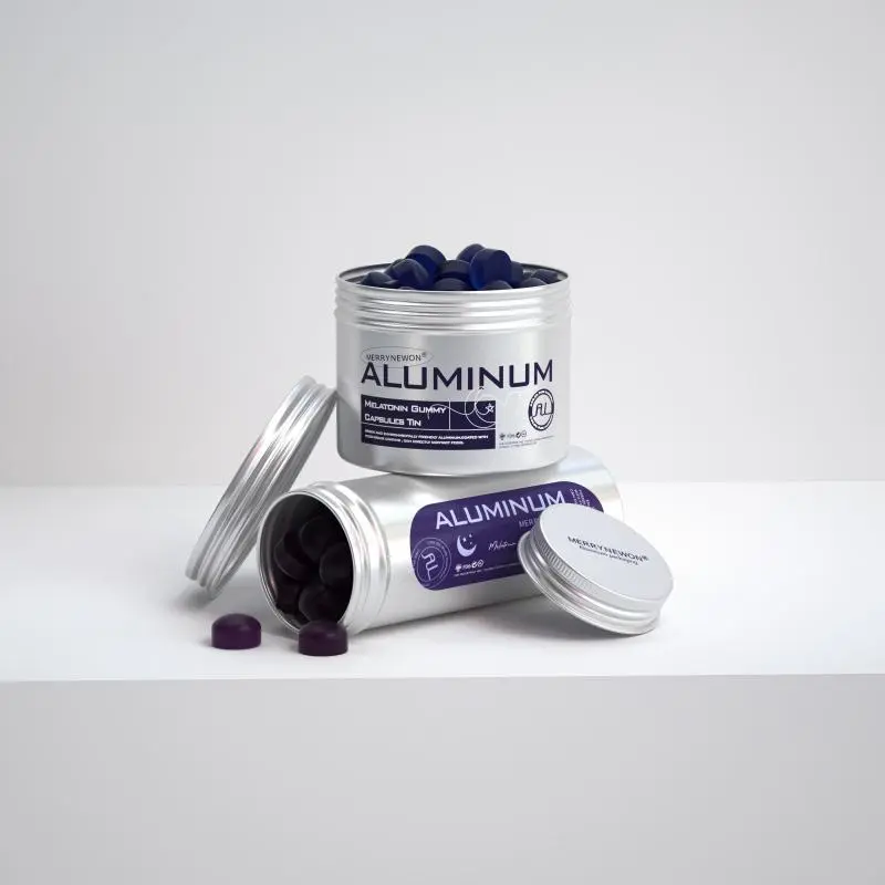 Portable Eco-Friendly Melatonin Soft Candies in Aluminum Jars-1-1
