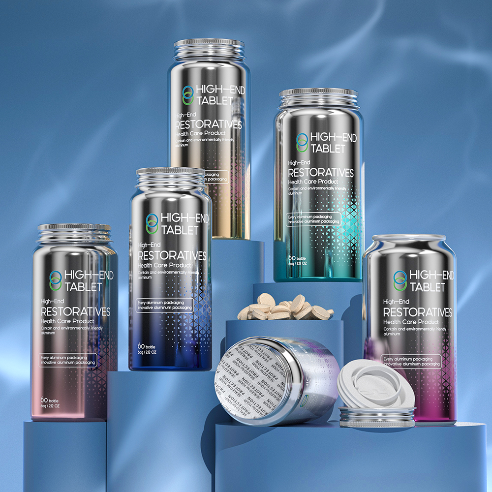 Customizable Aluminum Medicine Jars & Bottles in Various Sizes